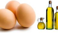 البيض وزيت الزيتون للشعر