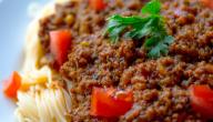 صورة مقال كيفية تحضير سباغيتي بالكفتة