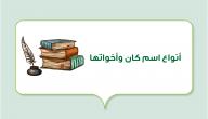 صورة مقال أنواع اسم كان وأخواتها