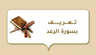 تعريف بسورة الرعد