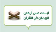 صورة مقال آيات عن أركان الإيمان في القرآن