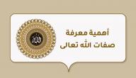 أهمية معرفة صفات الله تعالى