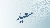 صورة مقال معنى اسم سعيد