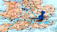 أين تقع بريطانيا على الخريطة
