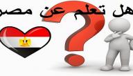 صورة مقال هل تعلم عن مصر
