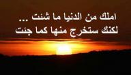 صورة مقال حكم وأمثال عن الدنيا
