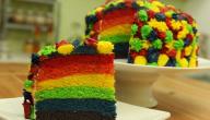 صورة مقال كيكة قوس القزح