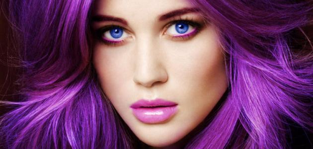 طريقة صبغ الشعر بنفسجي صورة مقال طريقة صبغ الشعر بنفسجي