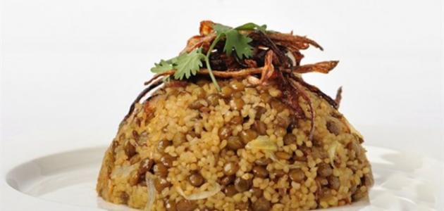 طريقة مجدرة البرغل صورة مقال طريقة مجدرة البرغل