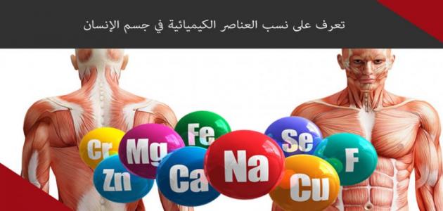 العناصر الكيميائية في جسم الإنسان صورة مقال العناصر الكيميائية في جسم الإنسان