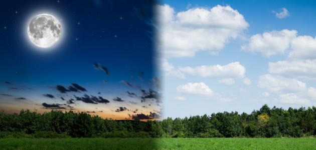 ظاهرة الليل والنهار صورة مقال ظاهرة الليل والنهار