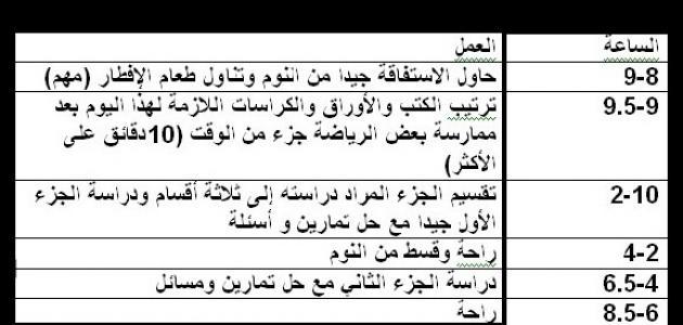 كيفية عمل جدول مذاكرة للأطفال صورة مقال كيفية عمل جدول مذاكرة للأطفال