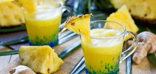 فوائد عصير الأناناس والكيوي للتنحيف صورة مقال فوائد عصير الأناناس والكيوي للتنحيف