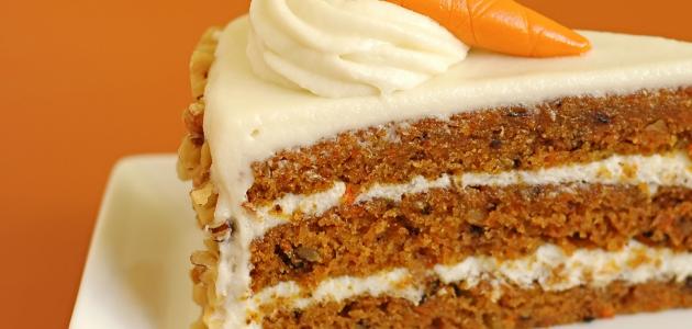 كيكة الجزر بالكريمة صورة مقال كيكة الجزر بالكريمة