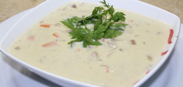 طريقة الشوربة البيضاء صورة مقال طريقة الشوربة البيضاء