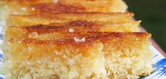 عمل البسبوسة بالبيض صورة مقال عمل البسبوسة بالبيض