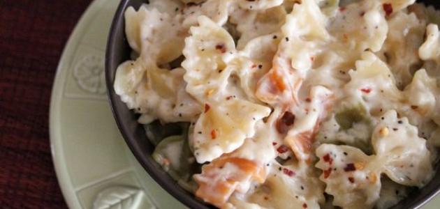 عمل باستا بالصلصة البيضاء صورة مقال عمل باستا بالصلصة البيضاء