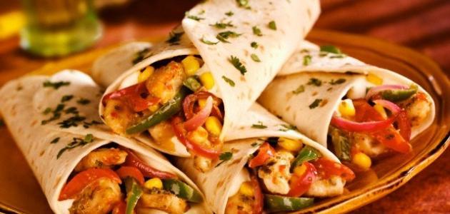 طرق حشوات خبز التورتيلا صورة مقال طرق حشوات خبز التورتيلا