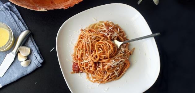 طريقة عمل سباغيتي بالطماطم صورة مقال طريقة عمل سباغيتي بالطماطم