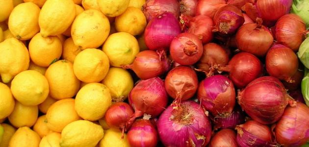 فوائد البصل والليمون صورة مقال فوائد البصل والليمون