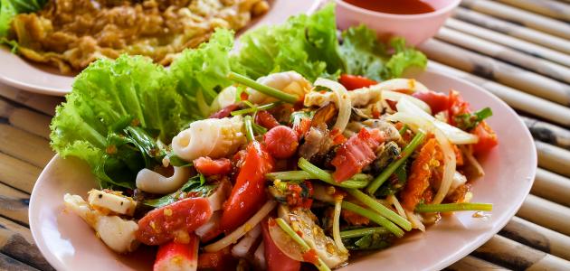 سلطة الجمبري بالأعشاب صورة مقال سلطة الجمبري بالأعشاب