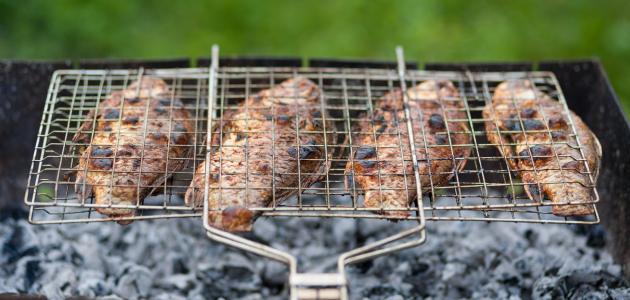 طريقة شوي السمك على الفحم صورة مقال طريقة شوي السمك على الفحم