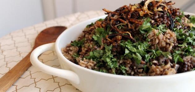 طريقة عمل مجدرة الرز صورة مقال طريقة عمل مجدرة الرز