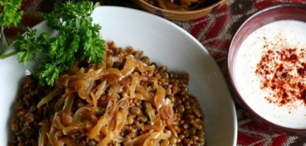 طريقة طبخ المجدرة بالبرغل صورة مقال طريقة طبخ المجدرة بالبرغل