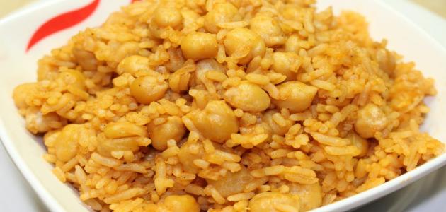 طريقة عمل أرز بالحمص صورة مقال طريقة عمل أرز بالحمص