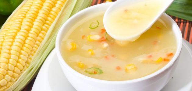 طريقة تحضير شوربة الذرة بالكريمة صورة مقال طريقة تحضير شوربة الذرة بالكريمة