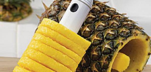 طريقة تقطيع الأناناس صورة مقال طريقة تقطيع الأناناس