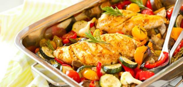 طريقة عمل دجاج بالخضار صورة مقال طريقة عمل دجاج بالخضار