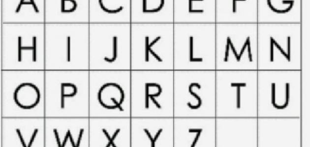 ترتيب الحروف الانجليزية صورة مقال ترتيب الحروف الانجليزية
