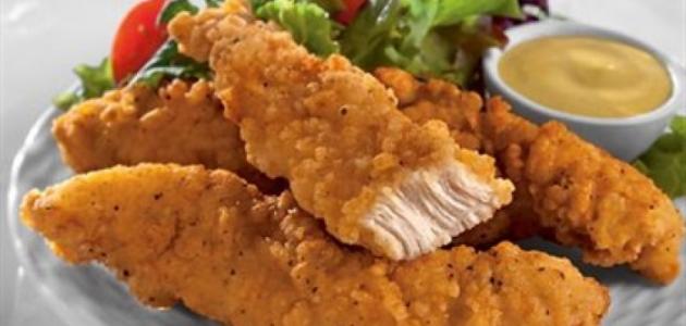 طريقة عمل دجاج ستربس صورة مقال طريقة عمل دجاج ستربس