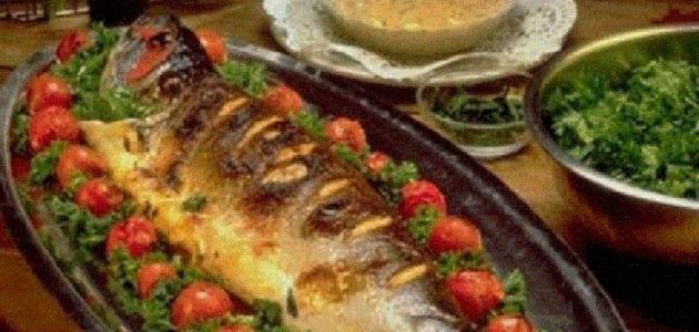 طريقة شوي سمك الهامور بالفرن صورة مقال طريقة شوي سمك الهامور بالفرن