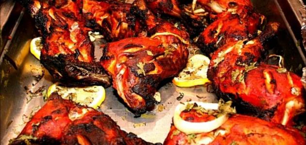 طريقة عمل دجاج تندوري صورة مقال طريقة عمل دجاج تندوري