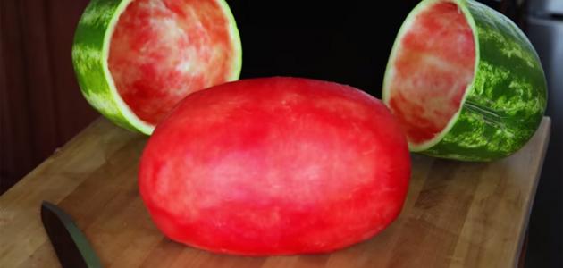 طريقة تقطيع البطيخ صورة مقال طريقة تقطيع البطيخ