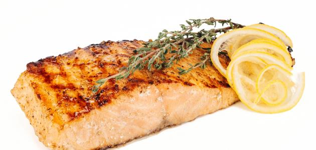 سمك السلمون بالفرن صورة مقال سمك السلمون بالفرن