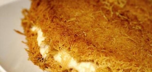 طريقة عمل كنافة بالكريمة صورة مقال طريقة عمل كنافة بالكريمة